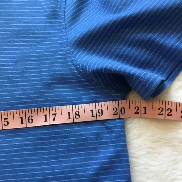 Calvin Klein Striped Blue Men Polo Shirt - Picture 11 of 14